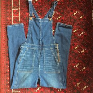 Madewell skinny overalls size small